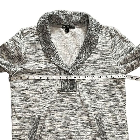 Banana Republic Gray Heathered Collared Sweater SMALL - Picture 9 of 14